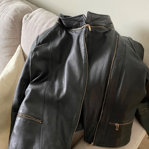 Sheepskin leather jacket - Picture 4 of 4